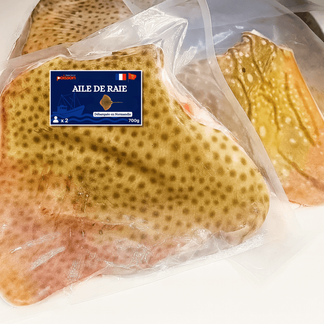 Aile de raie surgelée (avec peau)