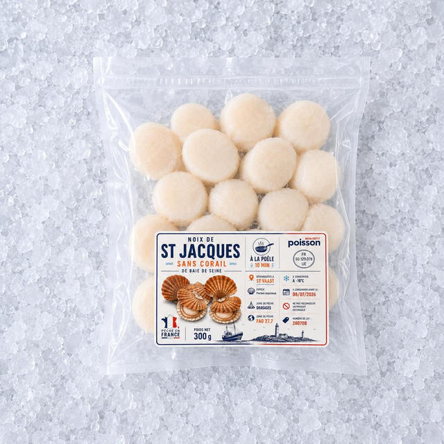 Noix de Saint-Jacques sans corail – Mon Petit Poisson