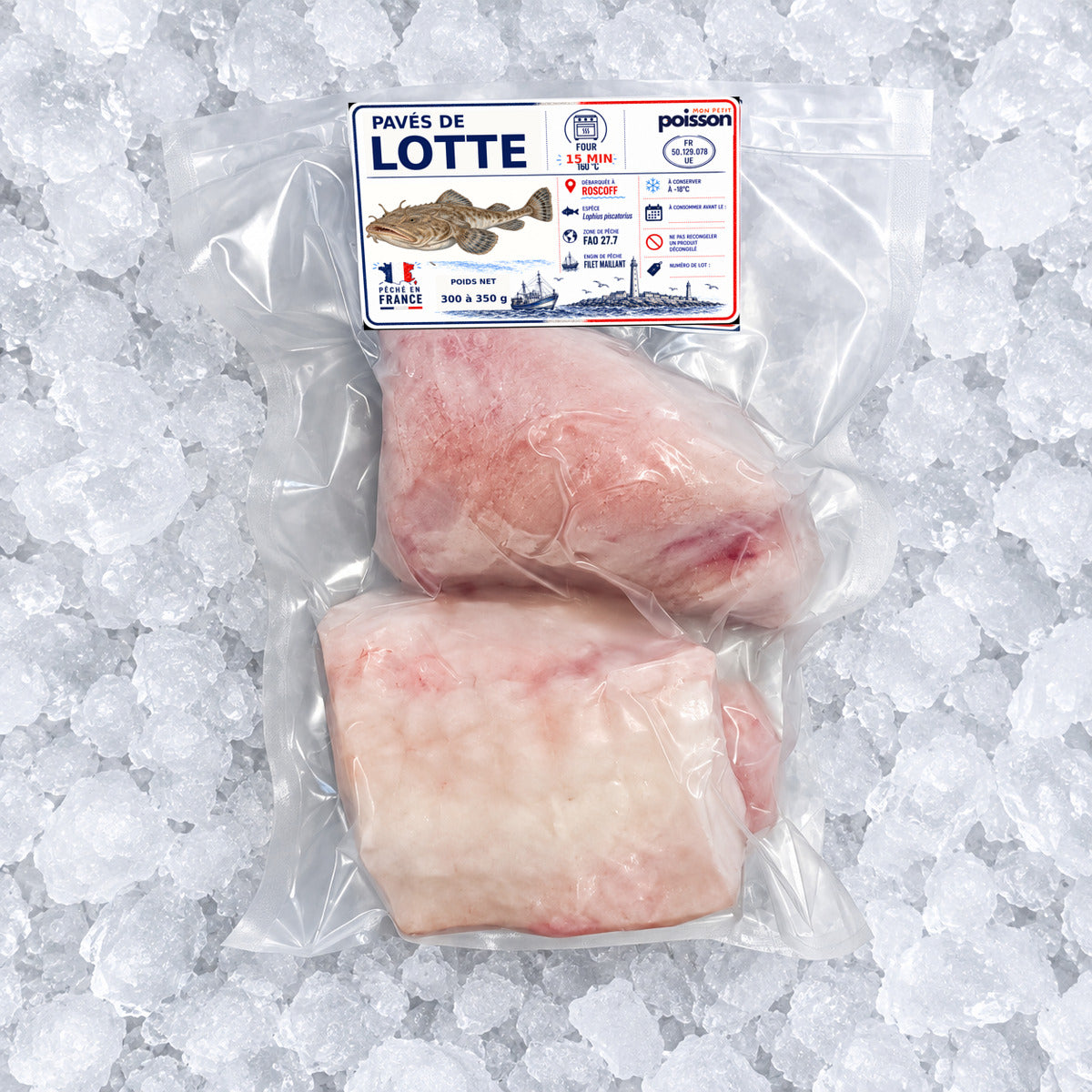 Pavés de lotte de Roscoff 300 à 350 g