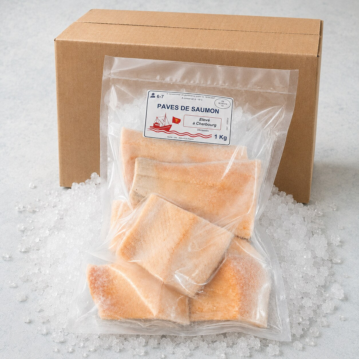 Lot antigaspi de pavés de saumon – 1 kg