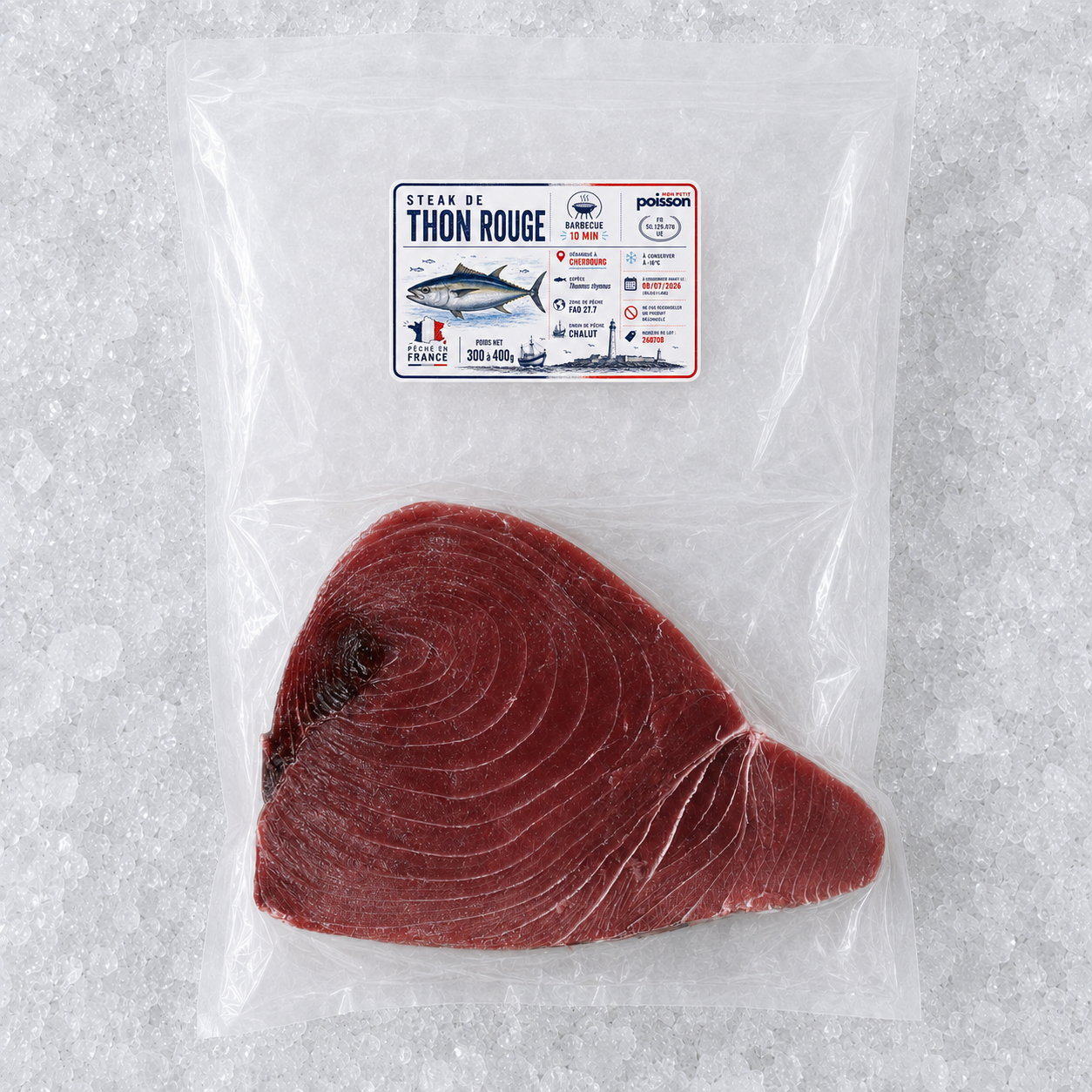 Steak de thon rouge français surgelé – 300 à 400 g